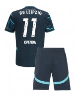 RB Leipzig Lois Openda #11 Alternativní dres pro děti 2024-25 Krátký Rukáv (+ trenýrky)